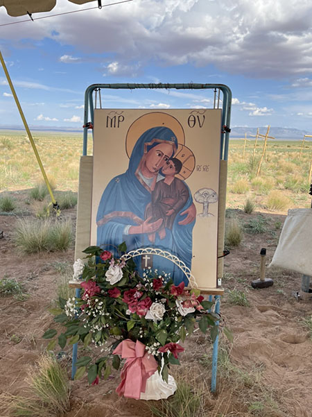 Icon of Our Lady of Mt. Carmel at Trinity Site